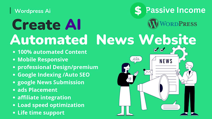 create automated news website with autoblog, autopilot wordpress ai news website