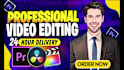 do video editing, motion graphics, reels ,shorts  sports vlogs with permotion