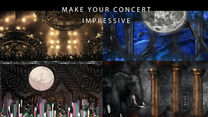 create custom visuals for your concert