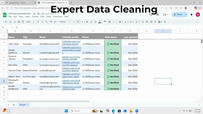clean, deduplicate and organize your CRM database