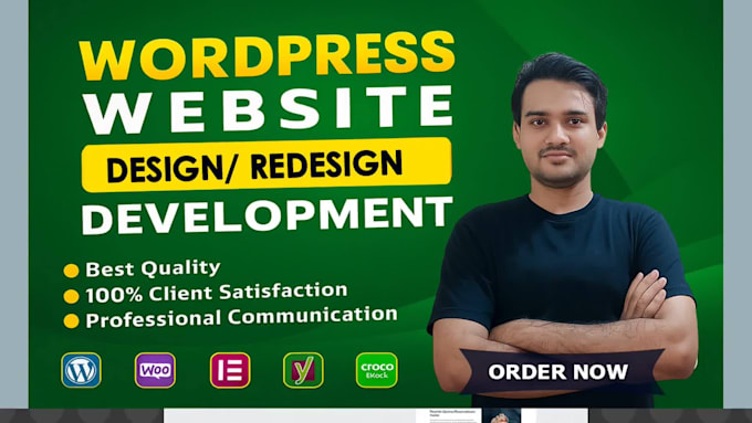 design a premium wordpress website with elementor pro