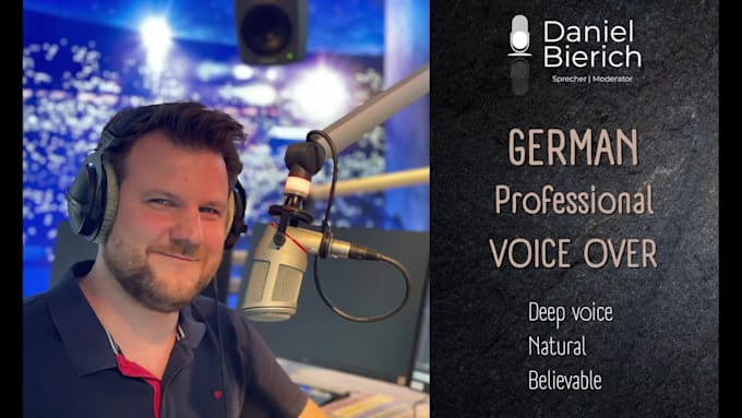 record a german voice over for whiteboard or an explainer film