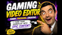 do funny gaming video editing for youtube and shorts