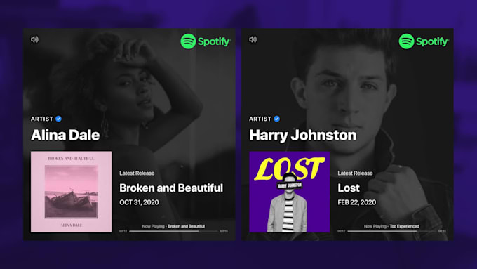 do spotify album promo video