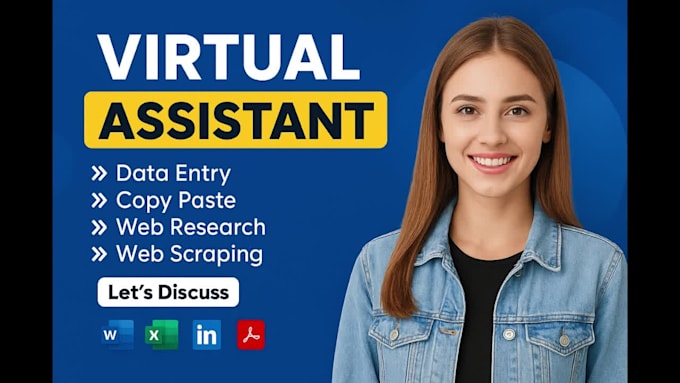 be your virtual assistant for web research and admin support