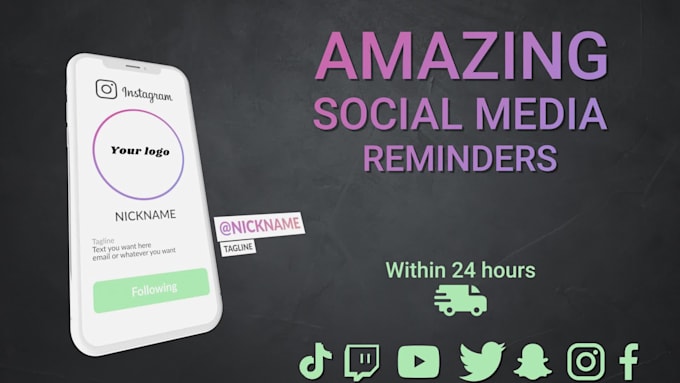 create animated subscribe, follow buttons for your accounts