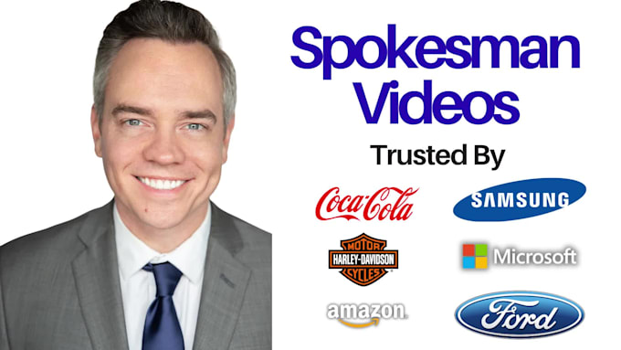 create your white screen spokesman spokesperson video