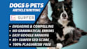 write surfer SEO optimized dog articles and pet blogs
