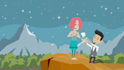 create a gorgeous romantic animated wedding invitation video