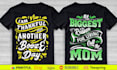 do trendy custom typography t shirt design