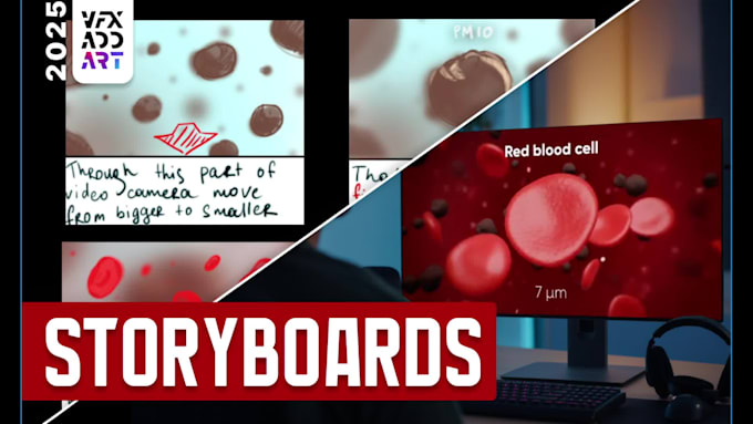 do a creative storyboard for a video project
