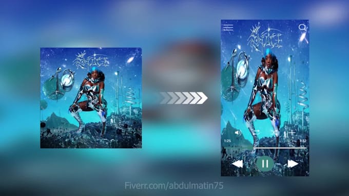 animate your album cover art for spotify canvas