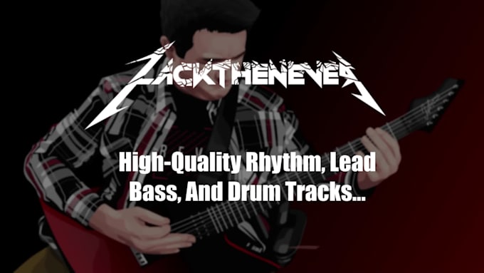 record high quality rock or metal guitar tracks for you