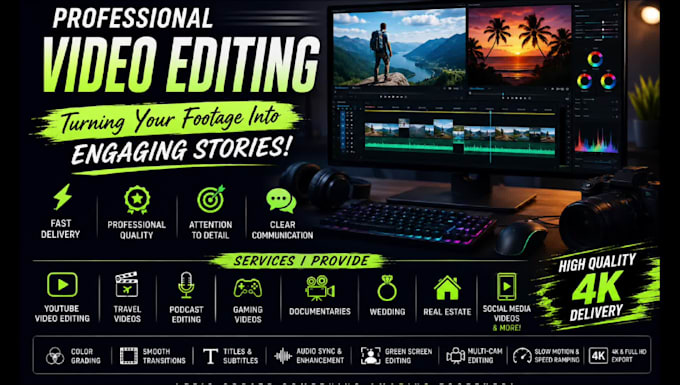do professional video editing, youtube video editing