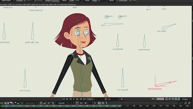 do 360 character turnaround rig in moho pro and custom 2d animation