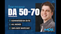 increase moz da with high authority backlinks