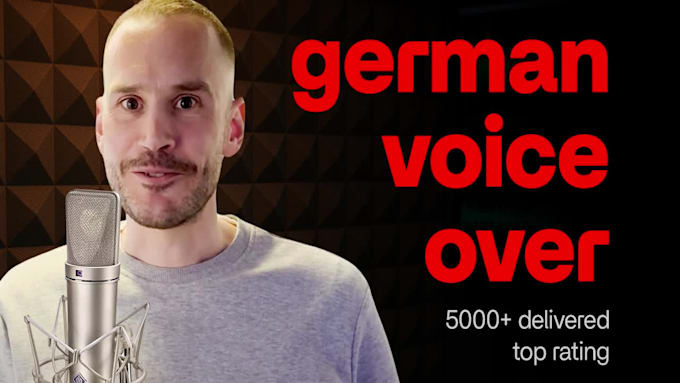record your german male voice over with pro studio quality