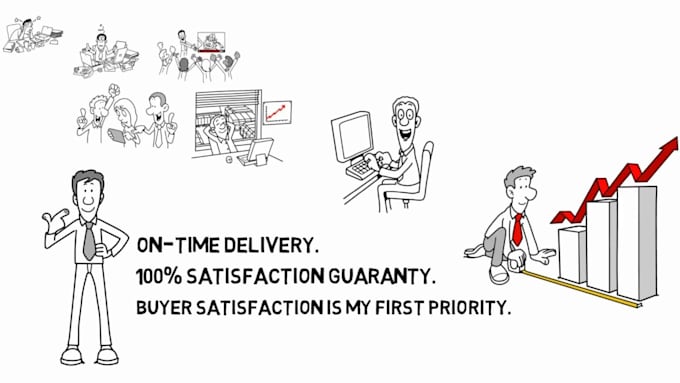 draw professional eyecatching whiteboard animation video