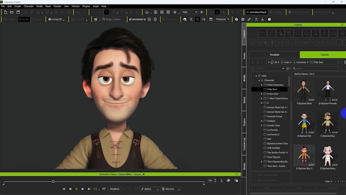 Create best 3d character modeling, rigging, texturing in cc for iclone ...