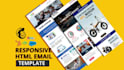 create HTML email template, responsive email template