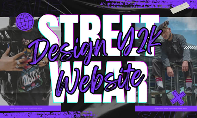 design streetwear clothing brand y2k shopify website