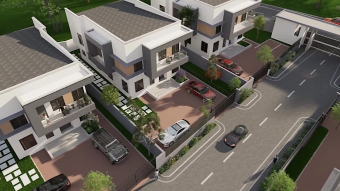 create 3d industrial architectural visualization and real estate walkthrough