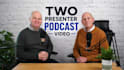 a professional two presenter podcast video