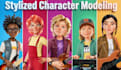 create stylized 3d characters for games and animation