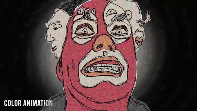 make psychedelic trippy hand drawn animated music video