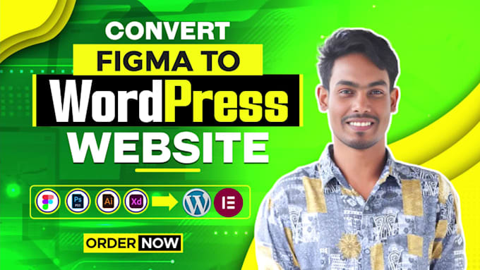 convert figma to wordpress or figma to elementor pro