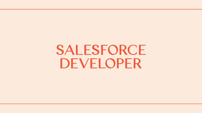 be your senior salesforce apex developer and engineer