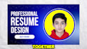 design a modern professional resume and CV layout