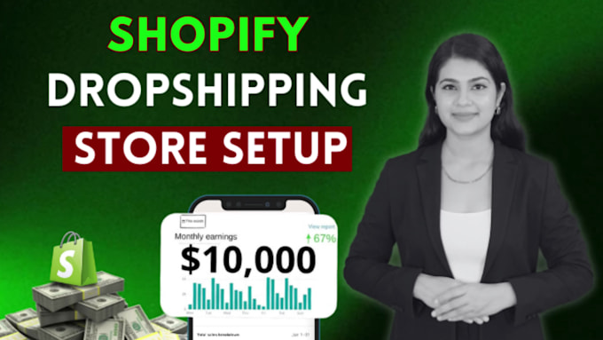 build shopify store or shopify dropshipphing store with full automation and SEO