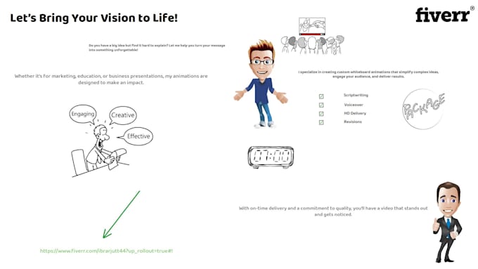 create a professional whiteboard animation video