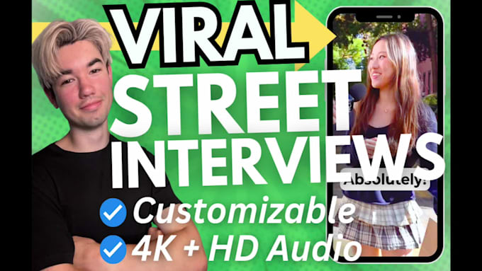 do street interviews in NYC new york city for you