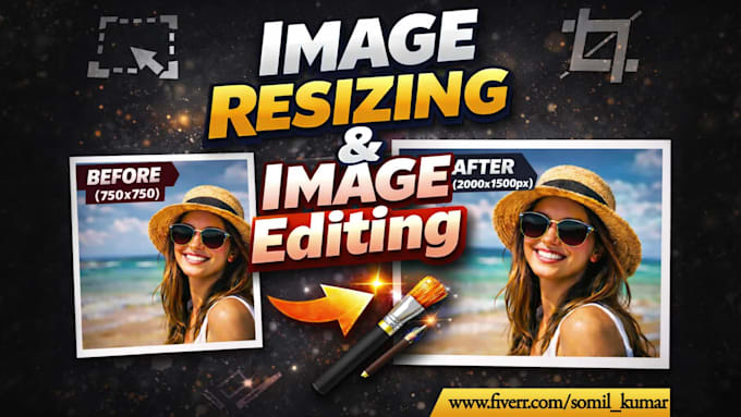 resize bulk images retouch and background removal