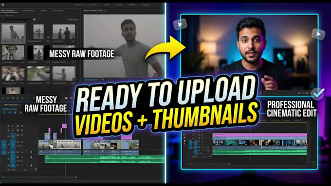 create ready to upload youtube videos with thumbnail