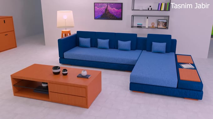 Create 3d model and render of your furniture by Tasnimjabir360 | Fiverr
