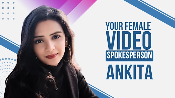 be your indian female video presenter in hindi and english