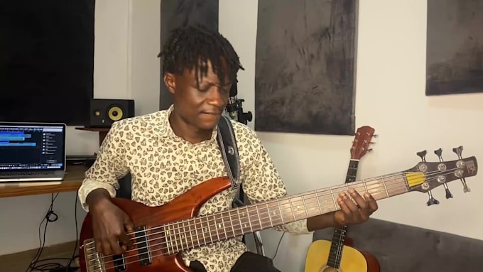 be your pro level session bass player