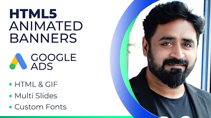 design animated GIF, HTML5 google ads banners