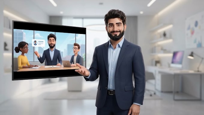 creat 3d ai cartoon video pixar style ai animation video