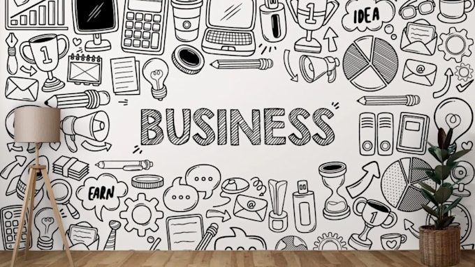 design decal, wall art wallpaper, stickers and doodle art