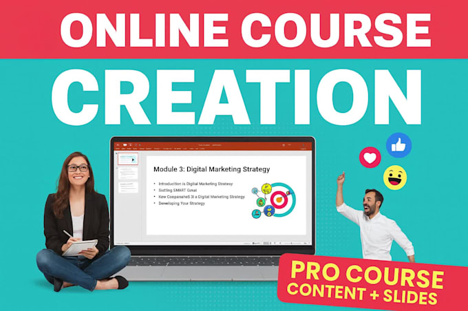write your online course content and make your course slides