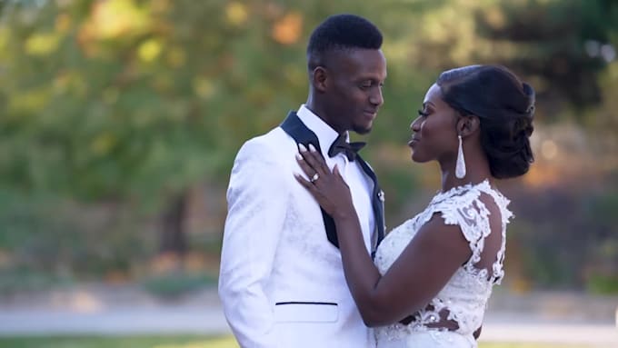do cinematic quick wedding video editing and wedding highlight