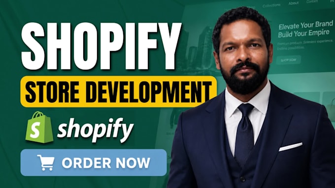 develop shopify store design and redesign, shopify business website development