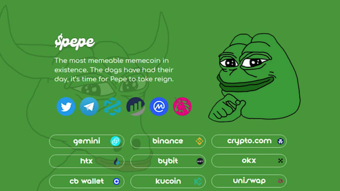 create crypto token website, coin or meme website