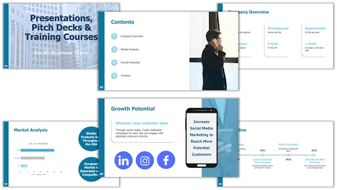 design or edit any presentation, pitch deck or training course