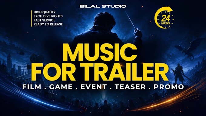 compose trailer music for film, game and event