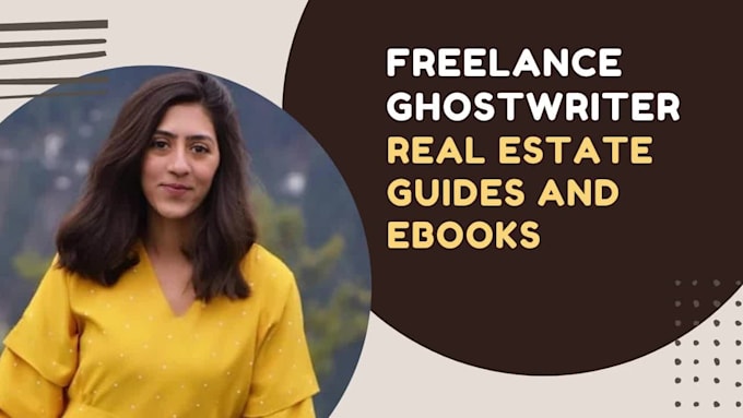 Best Price! I will write a real estate guide, book and ebook  for $40